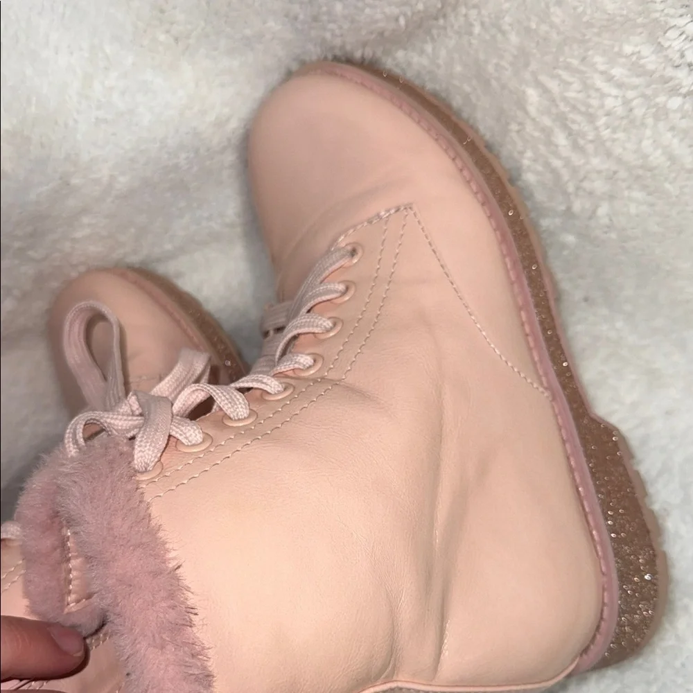 MIA Pink Lace-Up Ankle Boots GIRLS SIZE 4